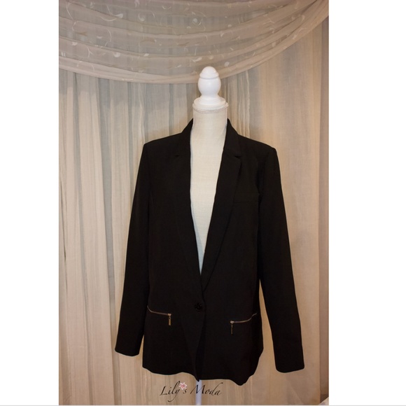 White House Black Market Jackets & Blazers - WHBM | Long Black Blazer